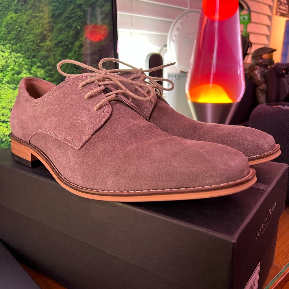Aston Grey Jetway Dress Shoes